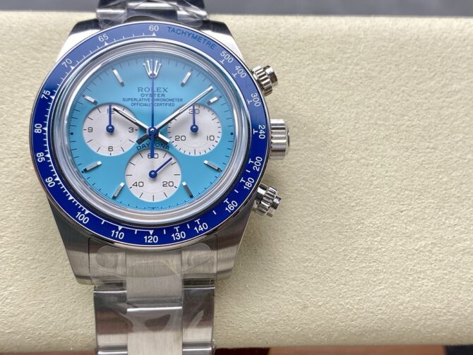 Rolex Daytona Artisans de Genève Customized 40mm Blue Dial Mens Watch