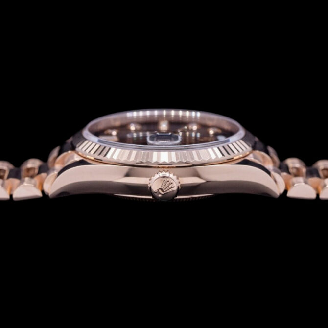Replica Rolex Day-Date 128239 Blue Ombre Diamond Dial 36MM Unisex Watch