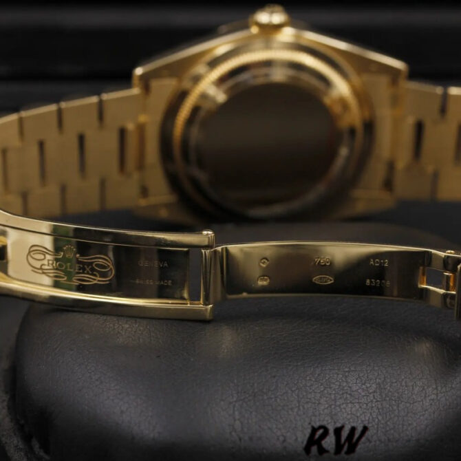 Replica Rolex Day-Date 118235 Rose Gold Chocolate Brown Dial 36mm Unisex Watch