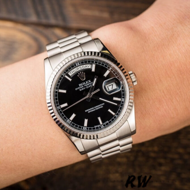Replica Rolex Day-Date 118235 Rose Gold Chocolate Brown Dial 36mm Unisex Watch