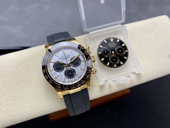 Rolex Cosmograph Daytona 116518LN Meteorite and Black Index Dial 40mm Mens Replica Watch