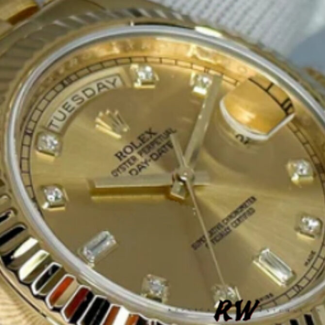 Replica Rolex Day-Date 218238 Champagne Dial Yellow Gold 41MM Mens Watch