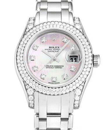 Replica Rolex Pearlmaster 36mm Mother of Pearl – Pink Dial 80359