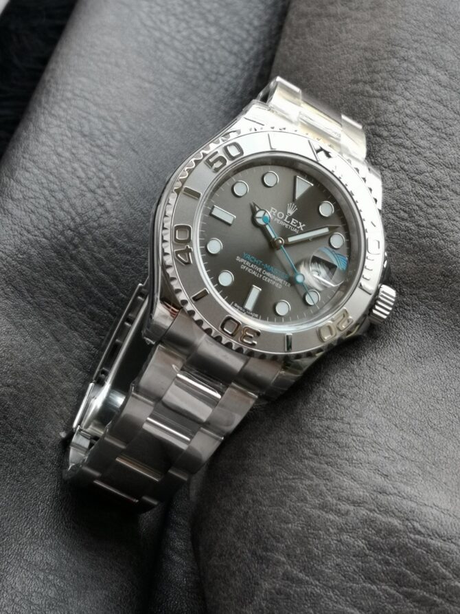 Rolex Yacht-Master 126622 Platinum Bezel Dark Rhodium Grey Dial 40MM Mens Replica Watch