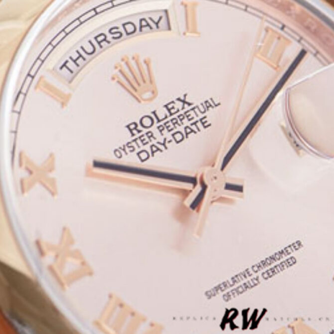 Replica Rolex Day-Date 118209 White Gold Silver Diamond Dial Automatic 36mm Unisex Watch