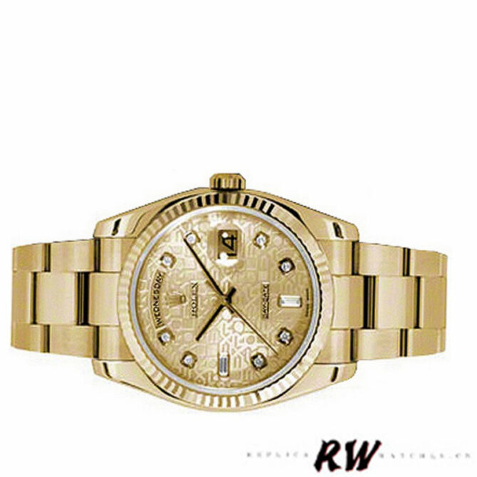 Replica Rolex Day-Date 118239 MOP Diamond Dial 36mm Unisex Watch