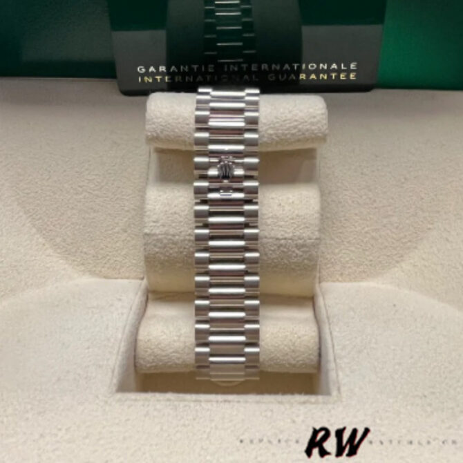 Replica Rolex Day-Date 128349RBR 0010 Blue Ombre Dial Diamond Bezel 36MM Unisex Watch