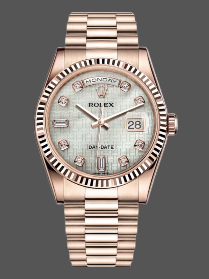 Replica Rolex Day-Date 118235 Mother of Pearl Dial 36mm Unisex Watch