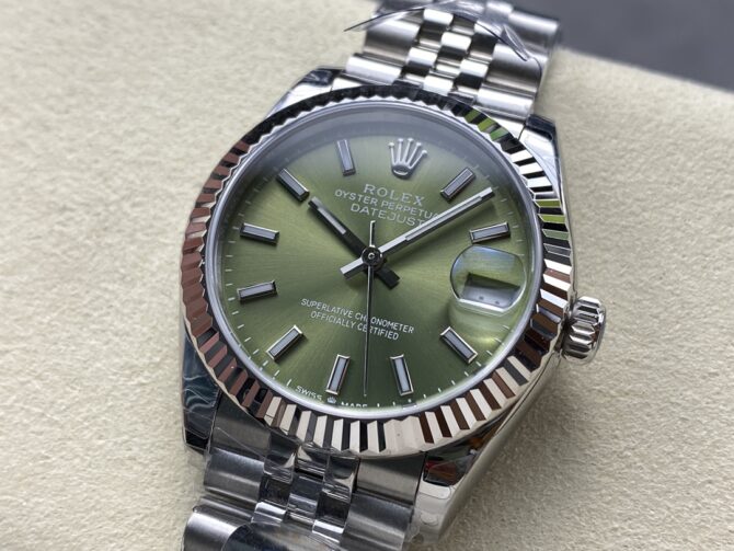 Rolex Datejust 31mm Stainless Steel 278274 0018 Mint Green Index Jubilee