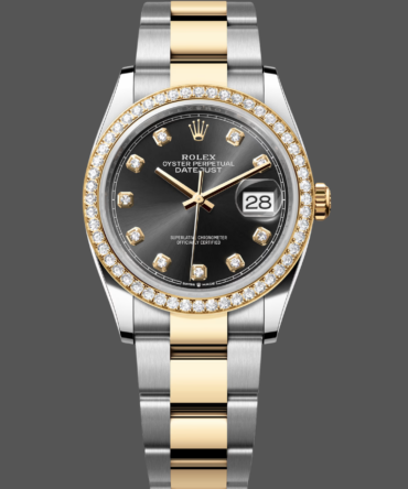 Rolex Datejust 36 Yellow Gold Black Dial m126283rbr 0008