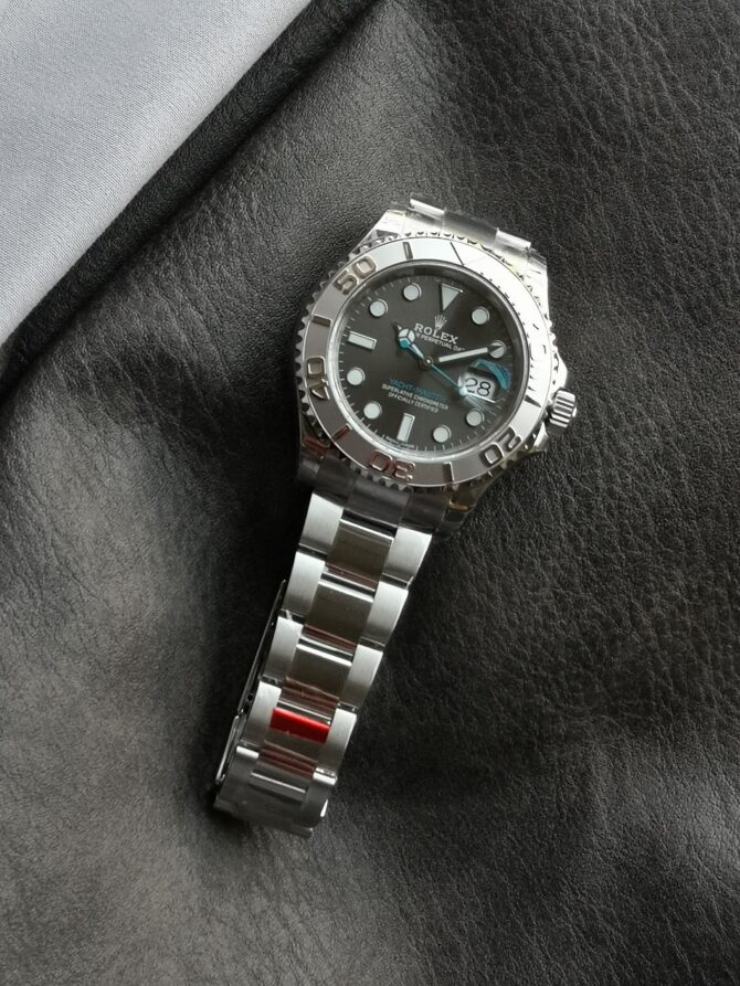 Rolex Yacht-Master 126622 Platinum Bezel Dark Rhodium Grey Dial 40MM Mens Replica Watch