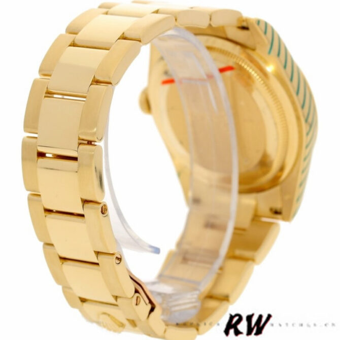 Replica Rolex Day-Date 118238 Dark Mother Of Pearl Dial Yellow Gold 36mm Unisex Watch