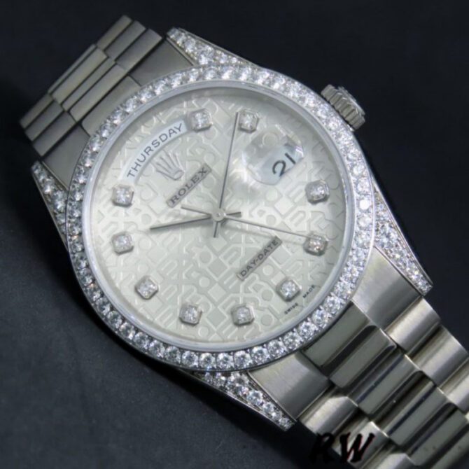 Replica Rolex Day-Date 118389 Meteorite Grey Dial 36MM Unisex Watch