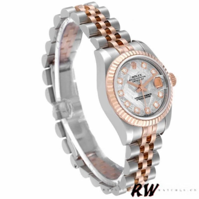 Rolex Datejust 179171 Diamond Meteorite Dial Fluted Bezel 26MM Lady Replica Watch