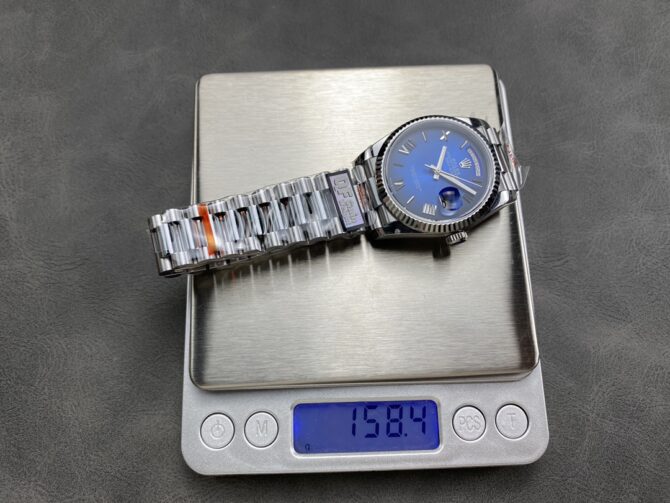 Replica Rolex Day Date 36 White Gold Blue Ombre Dial M128236 0020