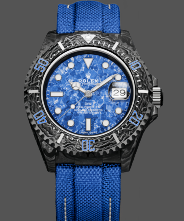 Rolex Sea Dweller Customized DiW Carbon Fiber Ocean Blue Dial