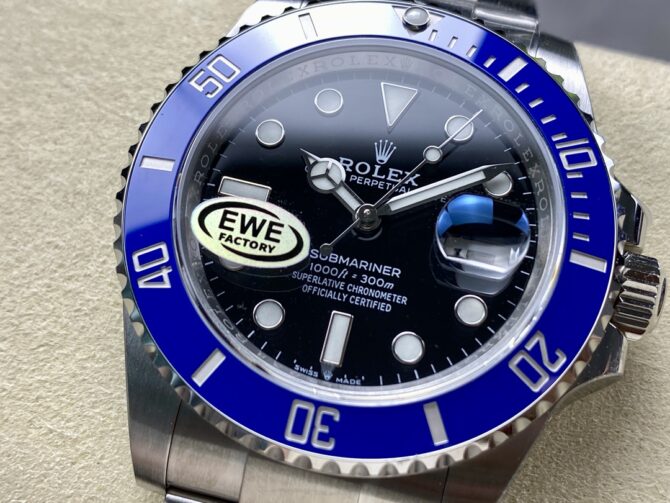 Rolex Submariner 126610 Blue Bezel Black Dial 41mm Mens Replica Watch