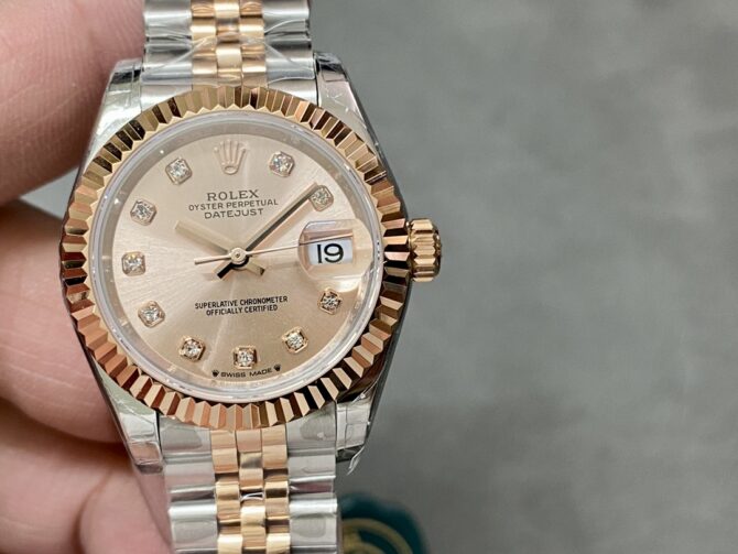 Rolex Datejust 28 Chocolate Diamond Dial m279135rbr 0018 Women's Watch