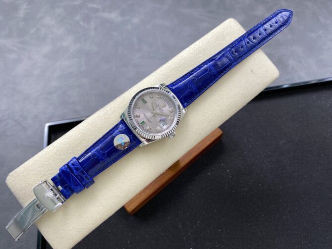 Replica Rolex Day Date 36 White Gold Diamond Rhodium Dial 118139 0053