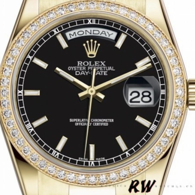 Replica Rolex Day-Date 118239 Roman Numeral White Dial 36mm Unisex Watch