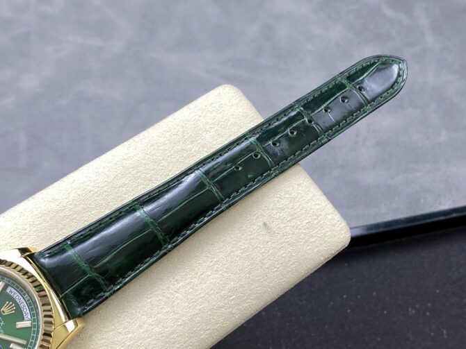 Replica Rolex Day Date 36 Green Dial Solid 18k Yellow Gold 118138 0003