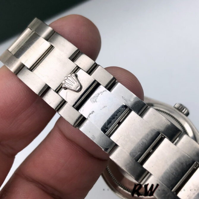 Replica Rolex Day-Date 118239 White Gold White Roman Numeral Dial 36mm Unisex Watch