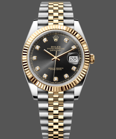 Rolex Datejust 126333 0006 Black Diamond Jubilee 41mm Men's Watch