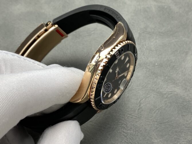 Rolex Yacht-Master 126655 40mm Automatic Black Dial 18kt Everose Gold Watch