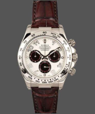 Rolex Daytona 116519 Panda Dial Chocolate Leather Strap 40mm Mens Replica Watch
