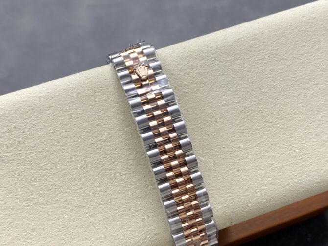 Rolex Datejust 31 m278381RBR 0028 Rose Gold Chocolate Diamond Dial Diamond Bezel Lady Watch