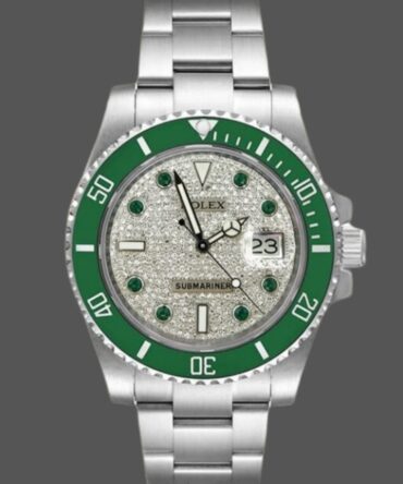 Rolex Submariner 116610 Diamond Paved Dial Automatic 40mm Mens Replica Watch