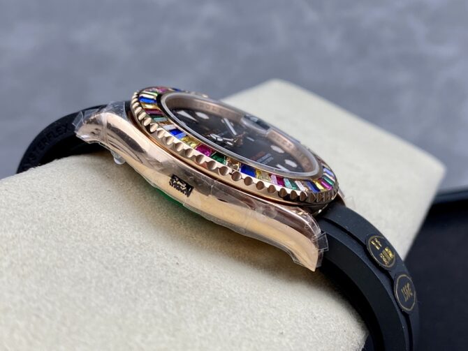 Rolex Yacht-Master 116695 Black Rubber Strap Black Dial 40MM Mens Replica Watch