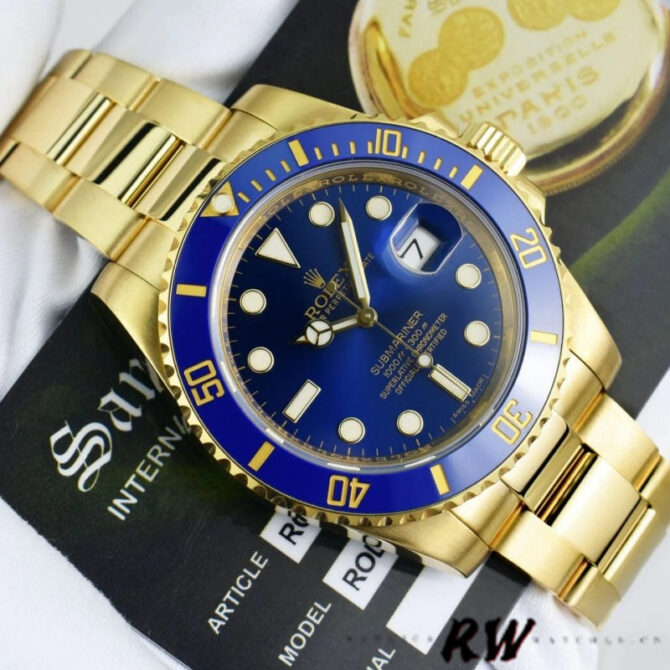 Rolex Submariner Date 116618LB Blue Dial 41mm Mens Replica Watch