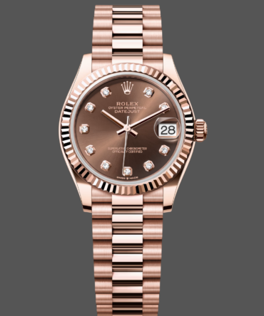 Rolex Datejust 31mm Chocolate Dial Diamond Markers m278275 0010 Women's Watch