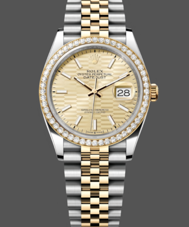 Rolex Datejust 36mm Stainless Steel and Yellow Gold 126283RBR Champagne Index Jubilee
