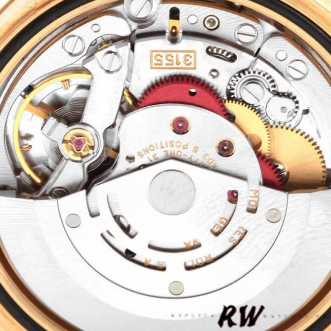 Replica Rolex Day-Date 118338 Yellow gold Champagne Dial Roman Numerals 36mm Unisex Watch
