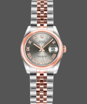 Rolex Datejust 179161 Stainless Steel and Everose Gold Steel Roman Dial 26MM Lady Replica Watch