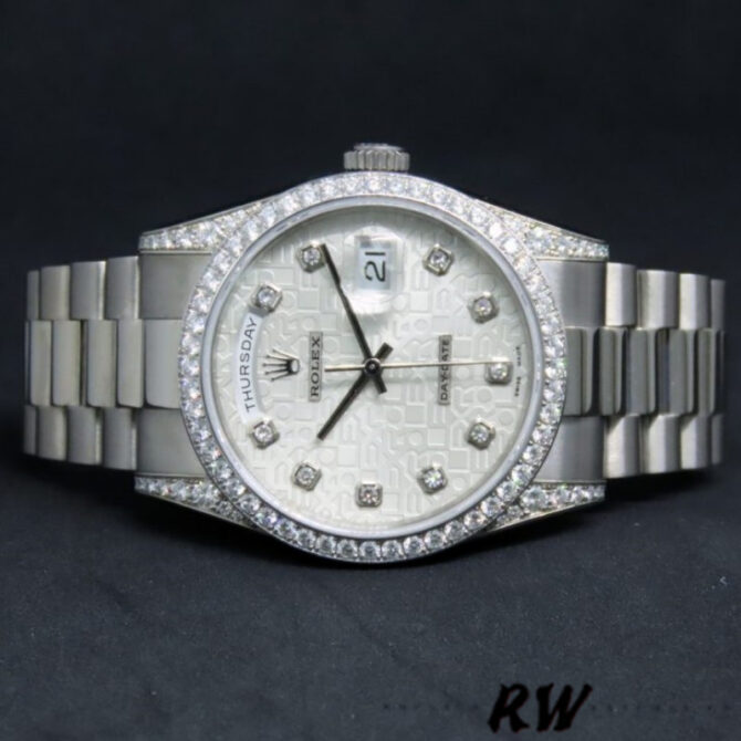 Replica Rolex Day-Date 118389 Meteorite Grey Dial 36MM Unisex Watch