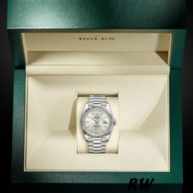 Replica Rolex Day-Date 228396TBR Ice Blue Diamond Dial Diamond Bezel 40mm Mens Watch