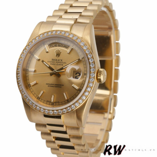 Replica Rolex Day-Date 118239 Roman Numeral White Dial 36mm Unisex Watch