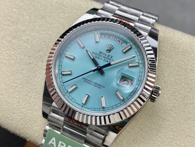 Replica Rolex Day-Date 40 Ice Blue Dial m228236 0018 Men's Watch