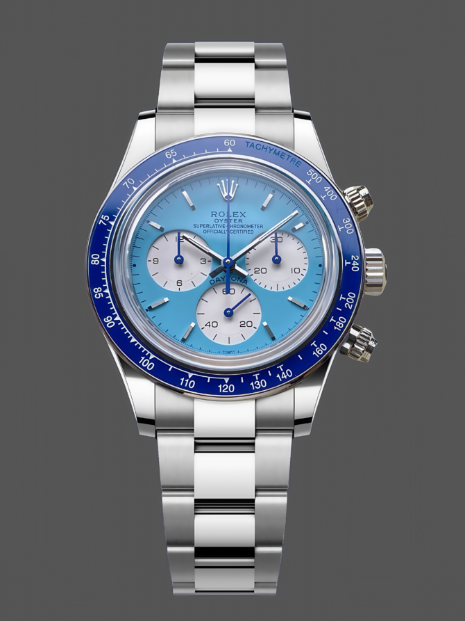 Rolex Daytona Artisans de Genève Customized 40mm Blue Dial Mens Watch