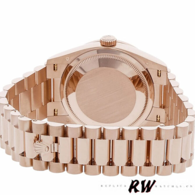 Replica Rolex Day-Date 128345RBR White Dial Everose Gold 36MM Unisex Watch