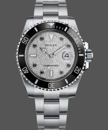 Rolex Submariner 116610 Diamond Paved Dial Stainless Steel 40mm Mens Replica Watch