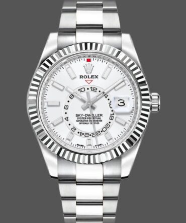 Rolex Sky-Dweller 326934 Stainless Steel White Dial 42MM Replica Watch