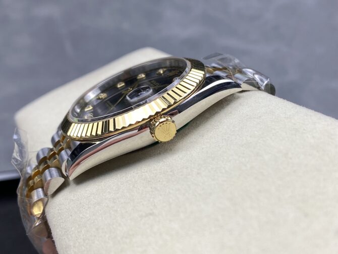 Rolex Datejust 126333 0006 Black Diamond Jubilee 41mm Men's Watch