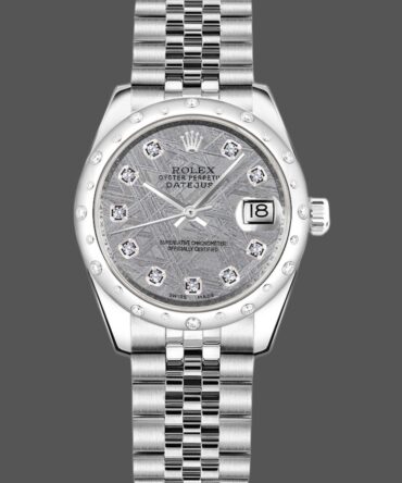 Rolex Datejust 178344 Meteorite Grey Dial 31MM Lady Replica Watch