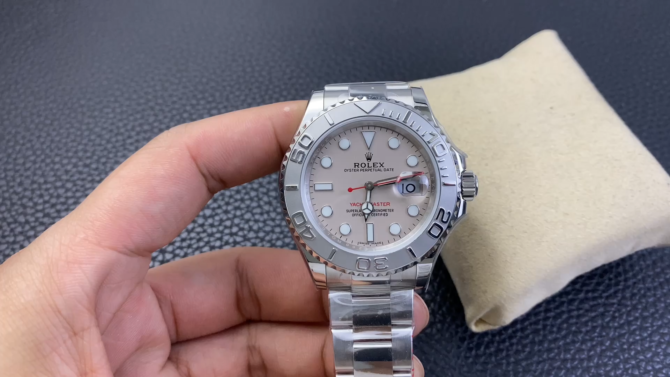 Rolex Yacht-Master 116622 Stainless Steel platinum Dial 40mm Mens Replica Watch