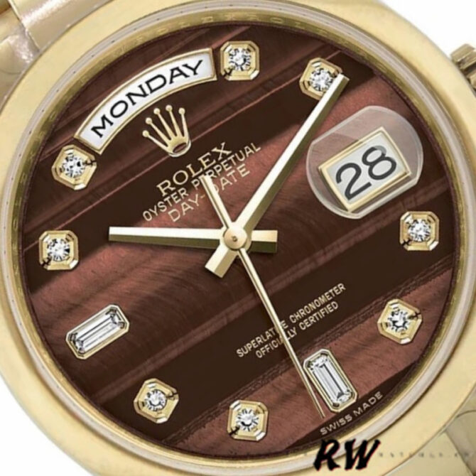 Replica Rolex Day-Date 118208 Yellow Gold Domed 36mm Unisex Watch