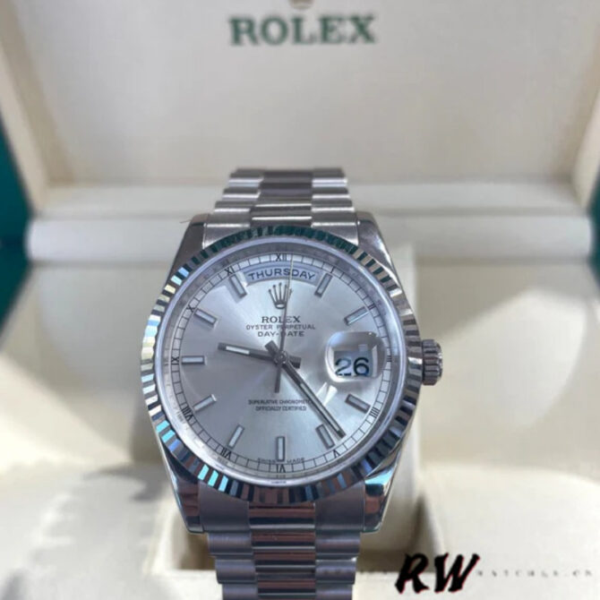 Replica Rolex Day-Date 118388 Black Diamond Dial 36mm Unisex Watch